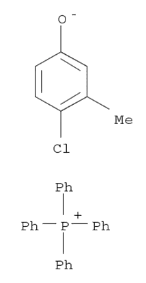 Molecular Structure of 93839-63-5 (tetraphenylphosphonium, salt with 4-chloro-m-cresol (1:1))